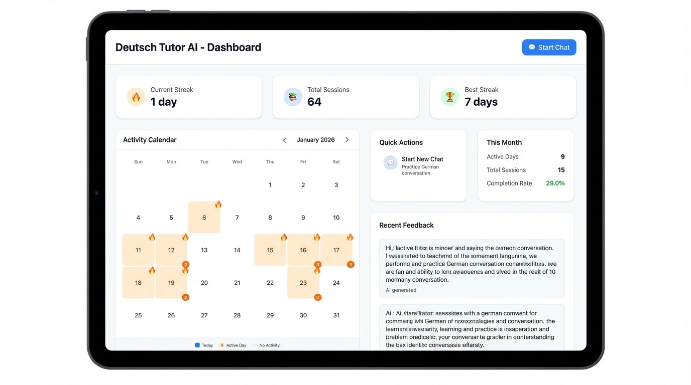 Learning Progress - Track your improvement and milestones